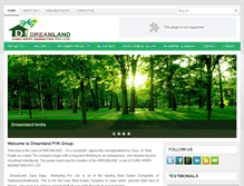 Tablet Screenshot of dreamlandindia.biz